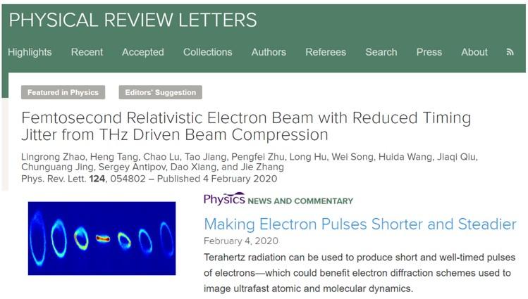 太赫兹脉冲啁啾操控电子束实现更短且更稳定的相对论电子束
